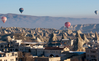 The climate and landscape in Cappadocia make it one of the best places for ballooning anywhere in the world